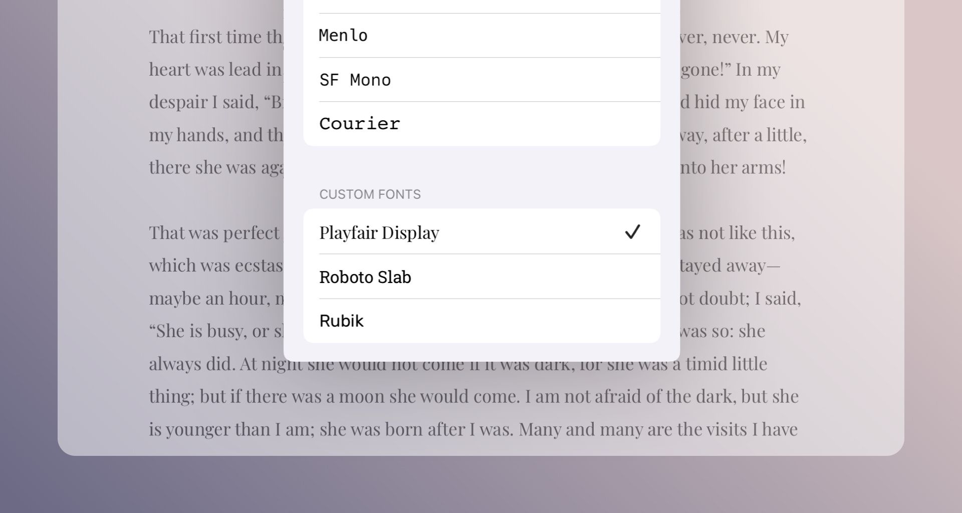 Third-Party Font Support on iOS and More New Features