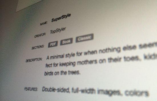 From the Lab: A Call for Styles